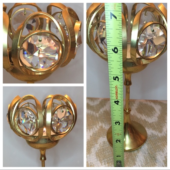 Weinfurtner Accents Weinfurtner 24k Gold Crystal Candleholder Poshmark